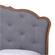 Baxton Studio Aithan Platform Bed Mid-Century Modern Bed Queen