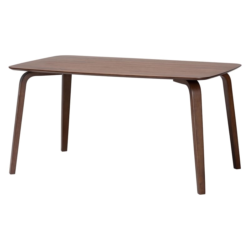 Baxton Studio Billie Wood 5-Piece Dining Set Bentwood Frame Table