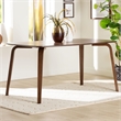 Baxton Studio Billie Wood Dining Table Bentwood Leg Table with Rectangular Top