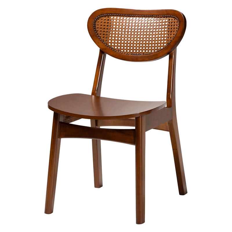 Baxton Studio Kenna 5-Piece Dining Set Mid-Century Modern Round Table