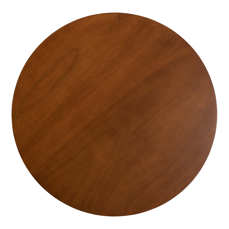 Baxton Studio Kenna 5-Piece Dining Set Mid-Century Modern Round Table