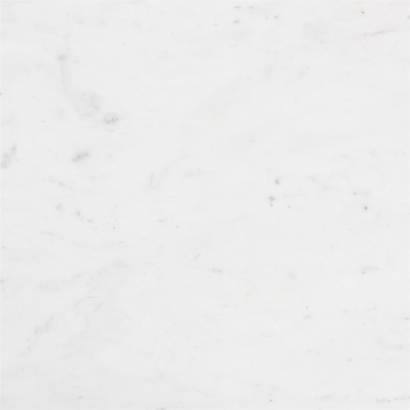 Baxton Studio Akanji Marble Coffee Table Modern Rustic Accent Table Round