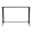 Baxton Studio Edsel Marble Console Table Modern Rustic Accent Table Rectangle