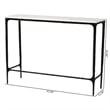 Baxton Studio Edsel Marble Console Table Modern Rustic Accent Table Rectangle