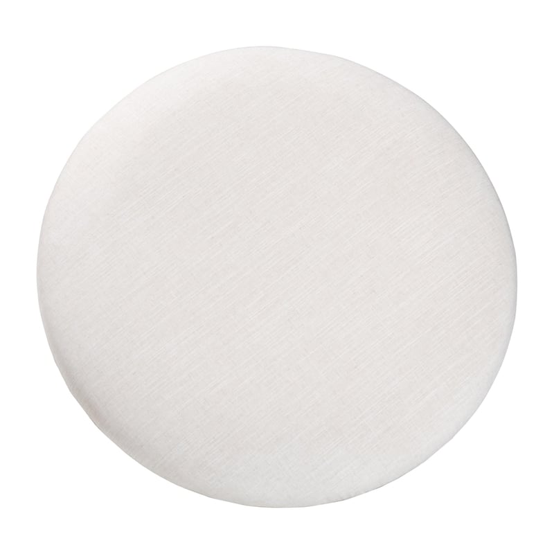 Baxton Studio Fumiye Cocktail Ottoman Modern Rustic Accent Stool Round 30