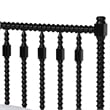Baxton Studio Callison Spindle Platform Bed Turned Bed Frame Black Twin
