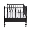 Baxton Studio Callison Spindle Daybed Turned Farmhouse Sofa Bed Black Twin