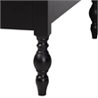 Baxton Studio Callison Spindle Daybed Turned Farmhouse Sofa Bed Black Twin