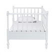 Baxton Studio Callison Spindle Daybed Turned Farmhouse Sofa Bed White Twin