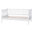 Baxton Studio Callison Spindle Daybed Turned Farmhouse Sofa Bed White Twin