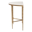 Baxton Studio Akanji Marble Console Table Modern Rustic Accent Table