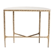 Baxton Studio Akanji Marble Console Table Modern Rustic Accent Table