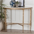 Baxton Studio Akanji Marble Console Table Modern Rustic Accent Table