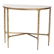 Baxton Studio Akanji Marble Console Table Modern Rustic Accent Table