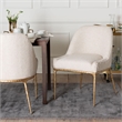 Baxton Studio Nalima Dining Chair Modern Boucle Accent Side Chair