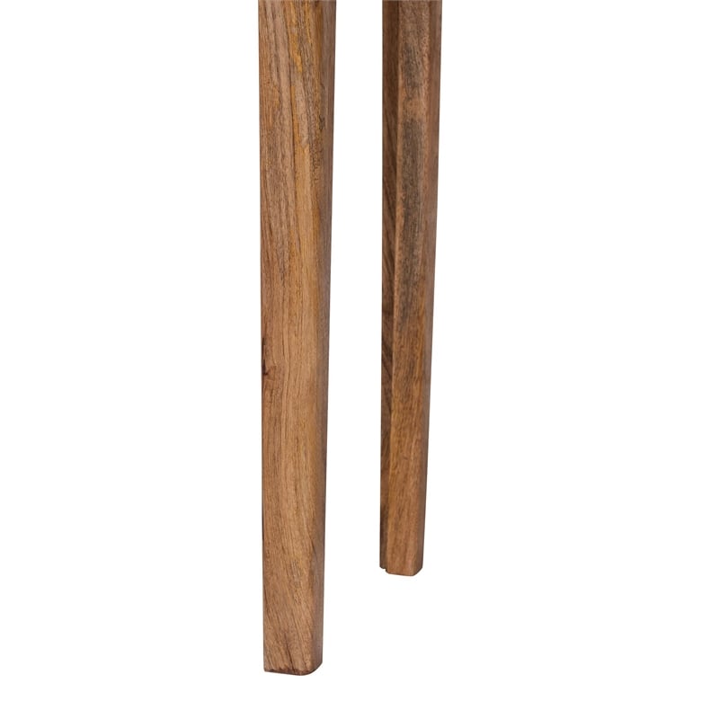 Baxton Studio Lluvia Slim Marble Console Table Modern Accent Table