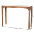 Baxton Studio Lluvia Slim Marble Console Table Modern Accent Table