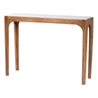 Baxton Studio Lluvia Slim Marble Console Table Modern Accent Table