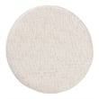 Baxton Studio Whitfield Round Fabric Ottoman Stool Accent Seating or Footstool