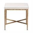 Baxton Studio Fumiye Ottoman Footstool Modern Rustic Accent Stool Rectangle 18