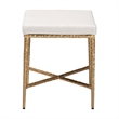 Baxton Studio Fumiye Ottoman Footstool Modern Rustic Accent Stool Rectangle 18