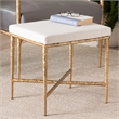 Baxton Studio Fumiye Ottoman Footstool Modern Rustic Accent Stool Rectangle 18