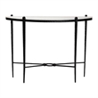 Baxton Studio Caledon Marble Console Table Modern Rustic Accent Table