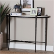 Baxton Studio Caledon Marble Console Table Modern Rustic Accent Table