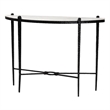 Baxton Studio Caledon Marble Console Table Modern Rustic Accent Table