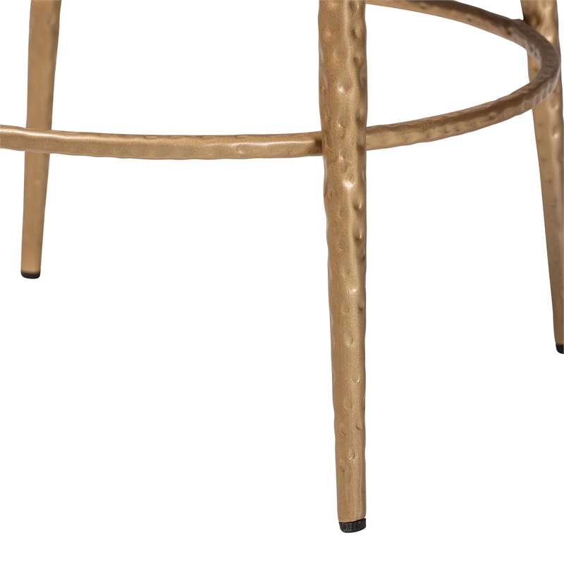 Baxton Studio Jessa Counter Stool Modern Rustic Backless Stool