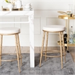 Baxton Studio Jessa Counter Stool Modern Rustic Backless Stool