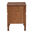 Baxton Studio Hoffman Nightstand 2-Drawer Bedside Table Walnut Brown