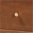 Baxton Studio Hoffman Nightstand 2-Drawer Bedside Table Walnut Brown