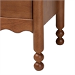Baxton Studio Hoffman Nightstand 2-Drawer Bedside Table Walnut Brown