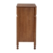 Baxton Studio Hoffman Chest 4-Drawer Vertical Storage Cabinet Walnut Brown