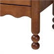 Baxton Studio Hoffman Chest 4-Drawer Vertical Storage Cabinet Walnut Brown