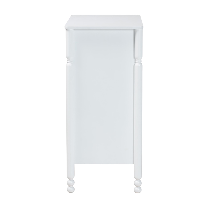 Baxton Studio Hoffman Chest 4-Drawer Vertical Storage Cabinet White