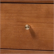 Baxton Studio Hoffman Dresser 6-Drawer Horizontal Storage Cabinet Walnut Brown