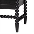 Baxton Studio Brantley Spindle Dresser 6-Drawer Horizontal Storage Cabinet Black