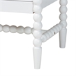 Baxton Studio Brantley Spindle Dresser 6-Drawer Horizontal Storage Cabinet White