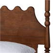Baxton Studio Hoffman Platform Bed Frame with Scalloped Design Brown Queen