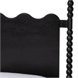 Baxton Studio Brantley Spindle Platform Bed Frame with Headboard Black Queen