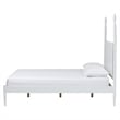 Baxton Studio Brantley Spindle Platform Bed Frame with Headboard White Queen