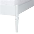 Baxton Studio Brantley Spindle Platform Bed Frame with Headboard White Queen