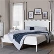 Baxton Studio Brantley Spindle Platform Bed Frame with Headboard White Queen