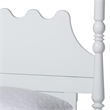 Baxton Studio Hoffman Platform Bed Frame with Scalloped Design White King