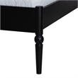 Baxton Studio Brantley Spindle Platform Bed Frame with Headboard Black King