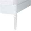 Baxton Studio Brantley Spindle Platform Bed Frame with Headboard White King