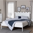 Baxton Studio Brantley Spindle Platform Bed Frame with Headboard White King