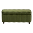 Baxton Studio Paulina Velvet Storage Bench Lift Top Accent Bench Moss Green